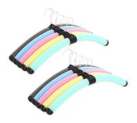 ZINXY 10 PCS Coloré Mousse Éponge Cintres Pliable Flexible Rack for Camping en Plein Air Voyage Large Épaule Antidérapant Vêtements De Stockage Cintres Classiques