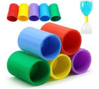 10 Pcs Connecteur de Bouteille Vortex, 3.3x4.8cm Adaptateurs de Bouteille en Plastique 5 Couleurs Tube de Raccordement Tornado Vortex de Bouteille Connecteur pour Tornades, Expériences Scientifiques