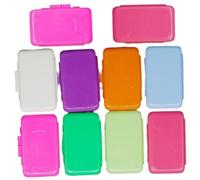 10 pcs contrefaits de cire, de bandes cire orthodontique à saveur fruits avec étui stockage pour les aligneurs, porteurs cote