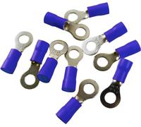 10 pcs cosses de câble à anneau Cosses de câble à sertir Anneaux de levage 6mm bleu MSZ 1,5-2,5mm2 MSZ-2,5/6