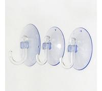 10 pcs Crochets muraux à ventouse transparents, pour salle de bain (serviettes, éponges) ou pour cuisine/bureau (clefs, manteaux, sacs)