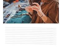 10 pcs d'aiguilles à perler en acier inoxydable avec œil pliante pour projets DIY