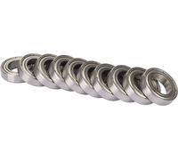 10 Pcs Deep Grooves Ball Bearing Double Shielded High Speed Low Vibration Wear Resistant Industrial Bearings