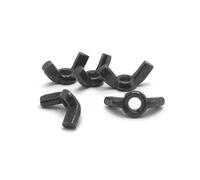 10 pcs DIN315 M3 M4 M5 M6 M8 M10 M12 Écrou Papillon En Acier Noir Serrer À La Main Écrou Papillon(M10)