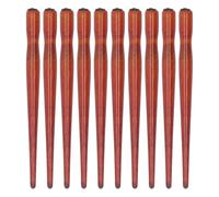 10 Pcs Dip Pen Set Nib Pen Holder Comic Dip Speedball En Bois Stylo Nib Holder pour Art Peinture Calligraphie Anglaise (Couleur rocou)