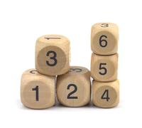 10 PCS DIPES BOIS DES SIXIÈMES AVEC CORNES ROND COURS DIPES POUR LES JOURS BOIS