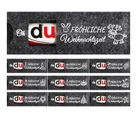 10 pcs Emballage de Chocolat de Noël, Oh, du FRÖHLICHE Weihnachtszeit de