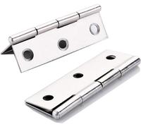 10 pcs en acier inoxydable meubles de maison matériel Charnière de porte Long 75 mm x 50 mm