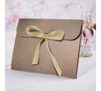 10 pcs Enveloppes Cadeaux avec Rubans Noeud Sac-Cadeaux en Forme d'Enveloppe Boîte D'emballage pour Foulard Écharpe en Soie Chemise Décorative Boite pour Noël Thanksgiving Anniversaire De Mariage