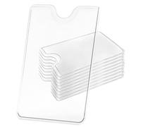 10 Pcs Etui Protection Carte Bancaire,Porte Carte Transparent Imperméable | Insertion Horizontale,Antipoussière Etui Carte pour Porte-Cartes de Voiture,Cartes D'assurance,Cartes de Crédit-9 x 6cm