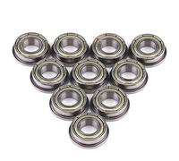 10 Pcs F688ZZ Roulements à Billes Radiaux à Bride Roulement à Billes à Bride Double en Acier Métallique 8 * 16 * 5mm pour le Moteur