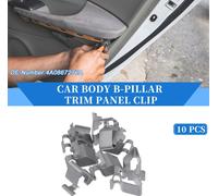 10 pcs Fixation De Panneau Garniture Montant B Carrosserie De Voiture pour Volkswagen Beetle 1998-2019, Supports De Montage De Garniture Intérieure En Métal Durable Ton Argent