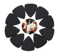 10 PCs Guitare M¡§|diators Feutre En Laine De Guitare Choisis Ukul¡§|l¡§| Choisis Des Plectres En Cuir Massif Mince Guitare pour Guitare Basse Acoustique ¡§|lectrique 3mm Noir Blanc Gris(Noir)