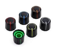 10 pcs Hote:6mm 15x13.5mm Black+blue flag Knob Cap Potentiometer Encoder Flower Shaped Inner WTH118 148 RK097