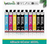 (10 Pcs)Inkgarden 603xl 603 Xl Compatible Cartridge For Epson T603 Expression Home Xp-2100/xp-2105/xp-3100/xp-3105/xp-4100/xp-4105