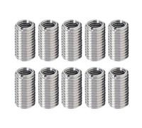 10 Pcs Insert Filete Metal M6 M8 15mm Acier Inoxydable Ecrou Adaptateur Reduction Filetage Reparation Filet Rapporte Douille Visser Entretoise Fixation Industrielle