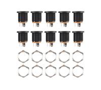 10 Pcs Jack de prise d'alimentation de panneau monte de 2.1x5.5mm