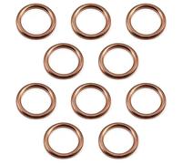10 Pcs Joint Bouchon Vidange 16 x 22 x 2 mm, Joint Cuivre Vidange m16, Joint de Vidange pour Voiture et de Moteurs, Compatible avec Citroën, DS, Dacia, Fiat, Ford, Jeep, Mercedes, Mini, Peugeot...