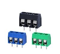 10 PCS KF301-3P screw 5.0mm terminal block 3 Pin Spliceable pcb terminal block Connector NWPNLXEA(Green)