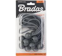 10 pcs. kit caoutchouc de serrage avec boule 10x20cm gris Bradas 5389