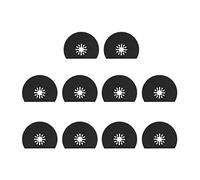 10 Pcs Lames De Scies Circulaires Universelles Oscillant Multi Outil Accessoires Ensemble pour le Ponçage le Meulage et la Coupe 80mm / 3.1inch