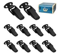 10 Pcs Loquet a Bascule, Fermeture à Levier 50mm avec Vis, Attache Capot Inox, Fermeture à Levier Pour Coffre Outils, Loquet à Bascule en Acier Inoxydable pour Coffre Boîte Outils Armoire Tiroir