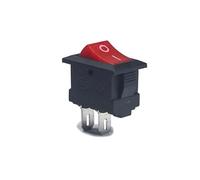 10 pcs/lot 15 * 10 2 Pin KCD1 250V 3A Boat Switch Red Black Snap-in SPST ON OFF Rocker Position NWPNLXEA(Rot)