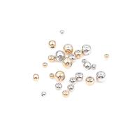 10 pcs/lot Cuivre Grand Trou En Acier Inoxydable Ronde Perles De Réglage Perles D'espacement D'or pour La Fabrication De Bijoux DIY Trouver Des AccessoiresDurabilité