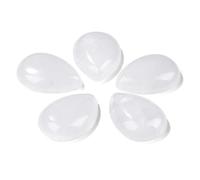 10 pcs/lot naturel plat/dos camée cabochon perles goutte d'eau pierres précieuses perles pour travail manuel bricolage boucles d'oreilles anneaux pinces à cheveux bijoux-no.37 quartz clair, 18 x 25 m
