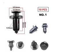 10 PCS/LOT Rivet Voiture En Plastique NUMERO 1 Pare-chocs Clips Pour Honda