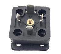10 pcs/lot Solenoid Valve Plug Socket Connector Box Square Base(Ctype)
