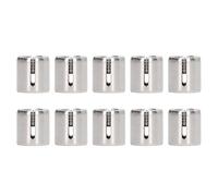 10 PCS M10 Cross Cable Clamps, Stainless Steel Wire Rope Clamps for Indoor Outdoor Cable Railing Kits Under, Deck Stair Barrier Hardware