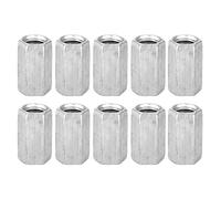 10 pcs M8 Long Rod Écrou Hexagonal En Acier Au Carbone Écrous À Vis Entretoise Vis Écrou Hexagonal Manchon Écrou Entretoise Fileté Attaches(M8*20)