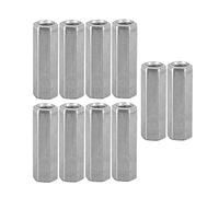 10 pcs M8 Long Rod Écrou Hexagonal En Acier Au Carbone Écrous À Vis Entretoise Vis Écrou Hexagonal Manchon Écrou Entretoise Fileté Attaches(M8*40)