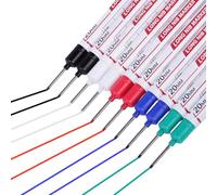 10 Pcs Marqueur Trou Profond, Marqueur Charpentier, Deep Hole Markers, 20mm Long Nib Marker Crayon Chantier Marqueurs Chantier, Marqueurs Charpentier pour Bois Métal (Noir, Bleu,Rouge, Blanc, Vert)