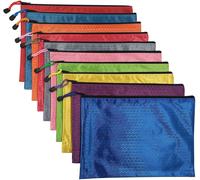 -10 Pcs Matte Beads Football Shirt-Package Wallet Pouch Pvc Zip Document Folder-10pcs (A5)