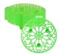 10 Pcs Melon Hammock PP Stable Heavy Duty Plant Melon Cradles Prevents Rotting Reusable Garden Harvest Round Watermelon Trellis for Cantaloupe, Pumpkins, Strawberries 8.6 in DiaMelon Hammock