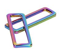 10 Pcs Métal Rectangle Anneau Boucle, Boucle Anneaux Sangle Ceintures Boucle Sangle Keeper Accessoires pour Ceinture Sacs DIY Accessoires Porte-clés Ceintures et Chien Laisse(50mm)