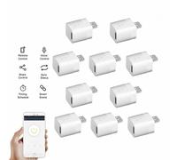 10 Pcs Micro 5v Sans Fil Usb Smart Adapter Wifi Mini Usb Power Adapter Switch App Télécommande Commutateur De Commande Vocale Pour Smart Home Fonctionne Avec Alexa Google Home