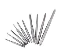 10 Pcs Mini M1 à M3.5 Machine, Tarauds à Fileter Tarauds à Flûte Droite Tarauds à Main Filetage Taraudage Tarauds à Fileter pour Usinage D'Écrous ou Autres Filetages Communs