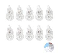 10 PCS Mouse Rubans Correcteurs, Souris Rollers Effaceur Blanco Effaceur Stylo Plume Avec Capuchon Protecteur Écrire Sans Erreur Longue Durée Pour École Fournitures Scolaires Bureau (Transparent)