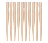 10 PCS Nib Pen Holder, Wooden Drawing Pen Holder Comic Dip Nib Set Comfortable Grip for Writing Painting Signing (burlywood)