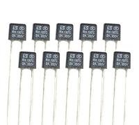 10 Pcs Nouveau RH 250V 2A 130 DegC Double Fusible Thermique De Contrôle De La Température