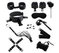 10 Pcs Nylon Fitness Set Accessoire, Accessoire D'EntraîNement RéGlable Pour L'Exercice D'éTirement, Convient à L'Exercice D'Agilité (Noir)