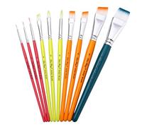 10 Pcs Nylon Hair Peinture Brussage Artiste Paint-brossage Humain Body Paint Brush Supplies Drawing for Body Face Painting