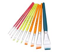 10 Pcs Nylon Hair Peinture Brussage Artiste Paint-brossage Humain Body Paint Brush Supplies Drawing for Body Face Painting