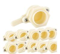 10 pcs nylon robuste Honey Gate Valve avec écrou à oreilles Outil d’abeille à utiliser sur les seaux et certains extracteurs