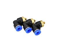 10 Pcs of PL6-M5, 6mm Push In One Touch Connector M5 Thread Pneumatic Quick Fittings