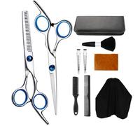 10 pcs Outils De Coupe Cheveux Coiffure Professionnel Durable Cape Brosse Ciseaux Pinces À Rasoir CISEAUX DE COIFFURE - EFFILEUR