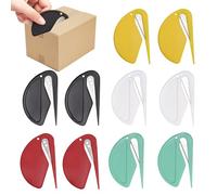 10 Pcs Ouvre Lettres,Mini Cutter Ouvre Colis,Ouvre Enveloppe,Ouvre Lettre Coupe Papier Ouvre Lettre,Coupe-Papier avec Lame en MéTal,Pour Emballer Courrier et Papier DéCoupe(Cinq Couleurs)